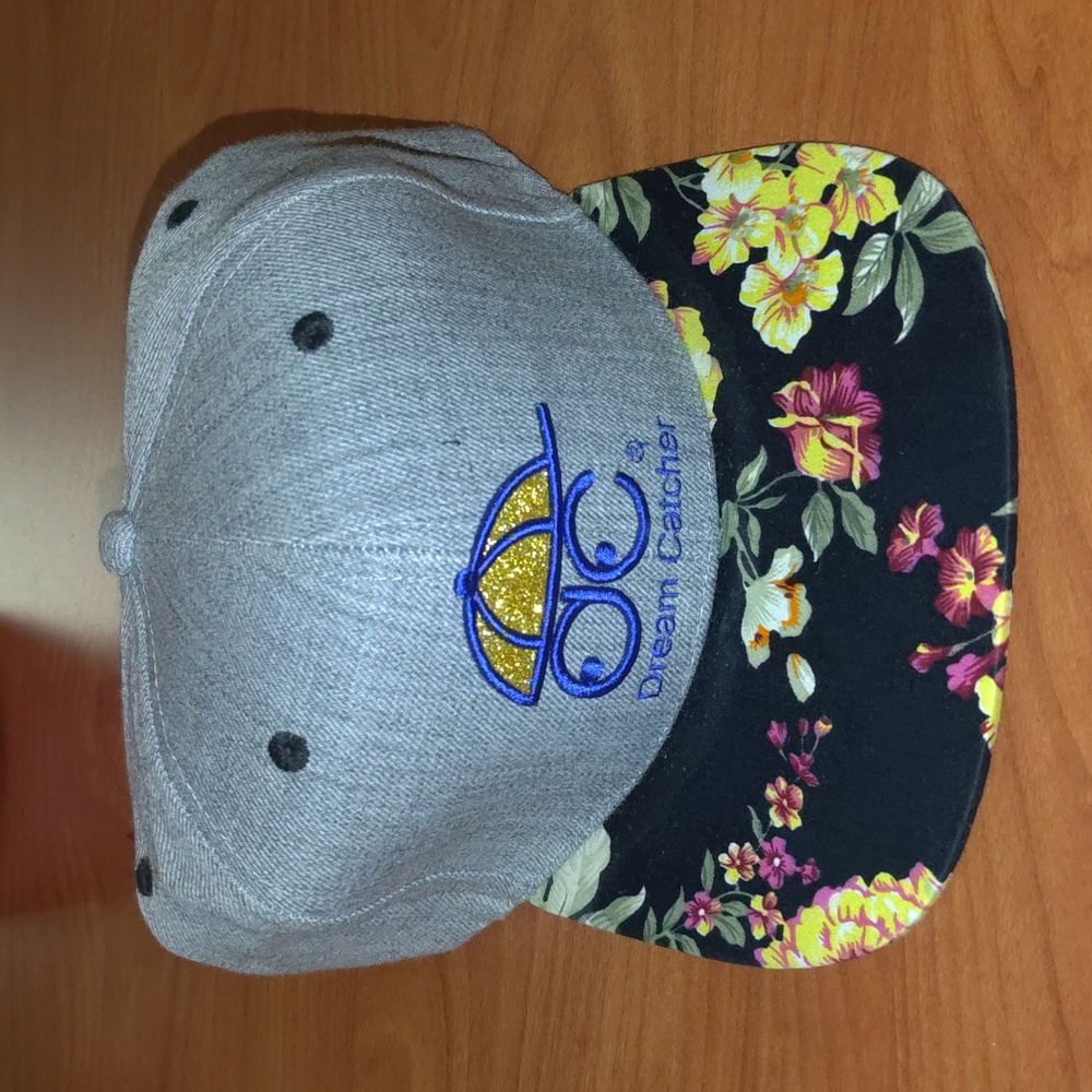 Dream Catcher Embroidered Floral Visor Snapback Cap Hat